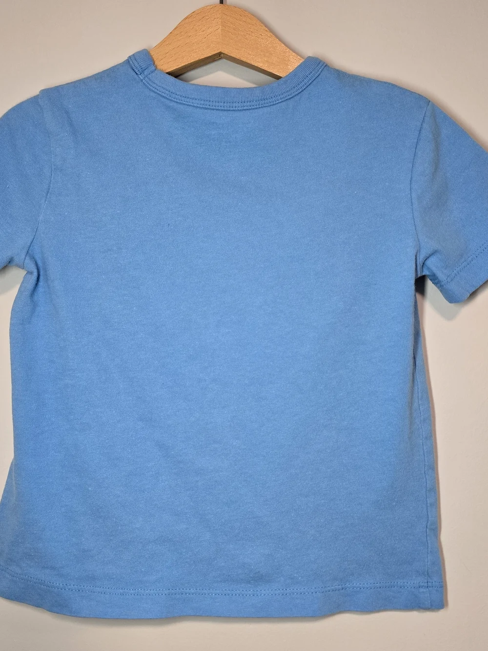 Kids Blue Airplane Soft Cotton Graphic Tee Small Marker Dot See Pic.